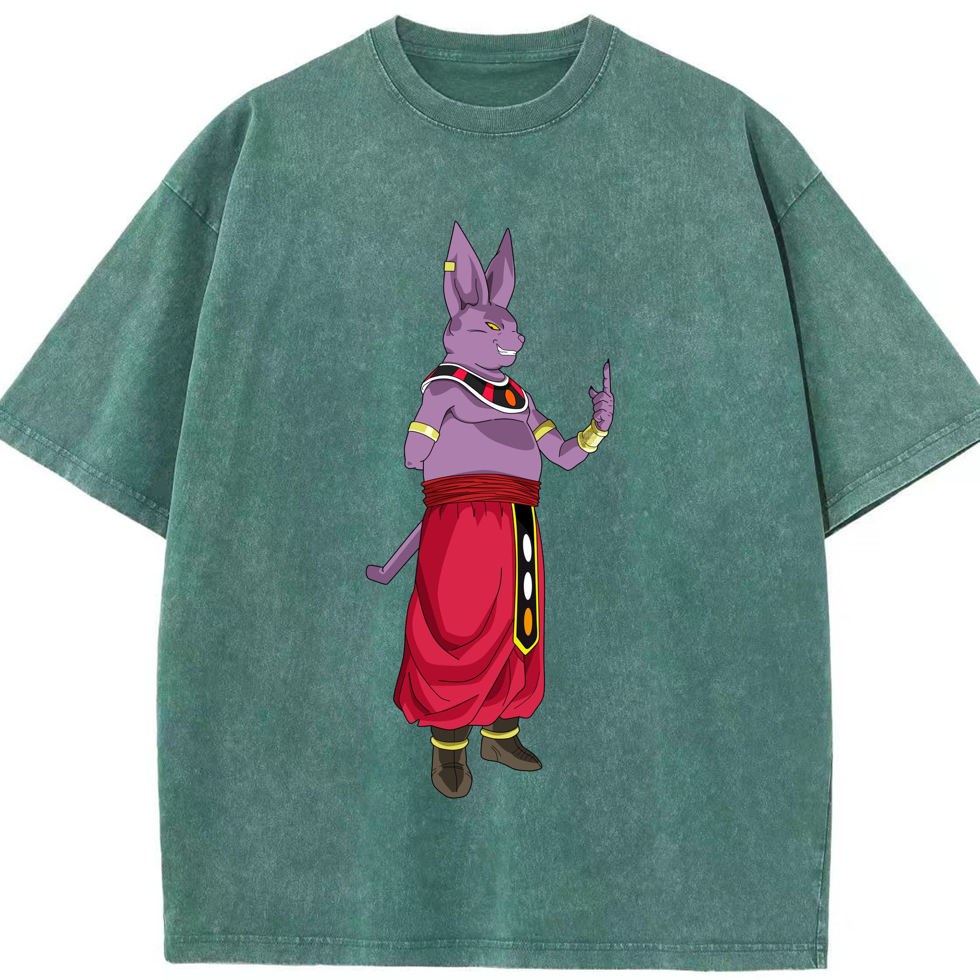 （画像用） ドラゴンボール シャンパ DRAGON BALL Champa 綿100% ヴィンテージ風 半袖Tシャツ（フロントプリント）